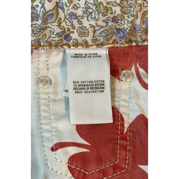 Lucky Blue Denim Cut-Off Patchwork Shorts Women's Sz 4 / 27 - Picture 7 of 9